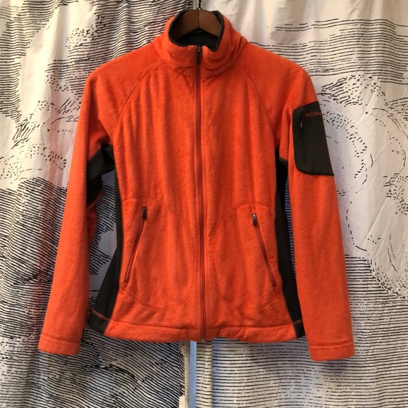 Columbia Orange/Coral Interchange Women’s Fleece Jacket Sz. M - Picture 1 of 10